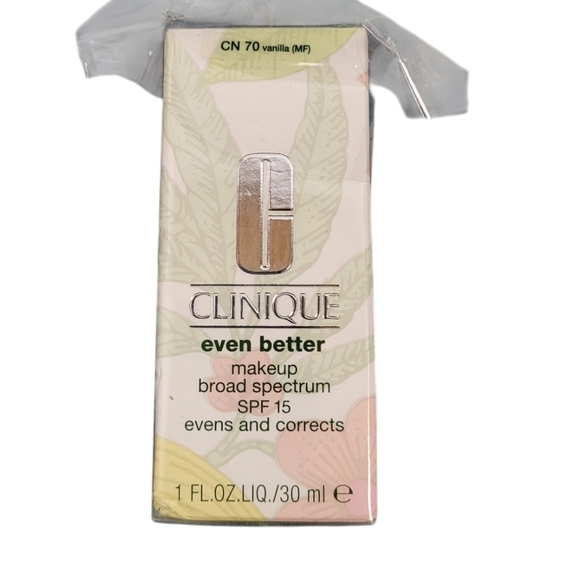 Clinique Even Better Makeup Broad Spectrum SPF 15 Foundation Shade Vanilla NEW - Picture 1 of 5